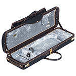 Musafia Lievissima Evolution Oblong Violin Case with music pocket, black/silver
