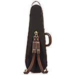 Musafia S3011 Luxury Dart Shaped Classic Violin Case with Black exterior and Green interior