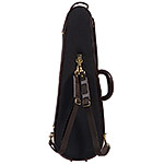 Musafia S3011 Luxury Dart Shaped Classic Violin Case with Black exterior and Blue interior