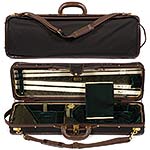 Musafia Luxury Ultralight Violin Case (black/green)
