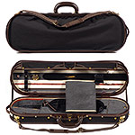 Musafia Aeternum Violin Case, silk velvet (black/gray)