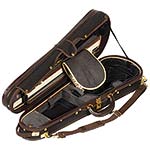 Musafia Master Exclusive Dart Shaped Violin Case (black/grey)