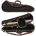 Musafia Master Classic Dart Shaped Violin Case (Black/Dark Green)