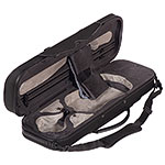 Pedi PAA-16100 Niteflash Oblong 4/4 Violin Case; Black