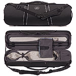 Pedi PAA-16100 Niteflash Oblong 4/4 Violin Case; Black