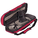 Pedi PAA-16100 Niteflash Oblong 4/4 Violin Case; Red