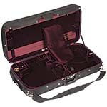 Bobelock 1023SV Combination 4/4 Violin & Adjustable Viola Case: Wine Velvet Interior