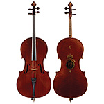 Gand & Bernardel Frères decorated cello, Paris 1867