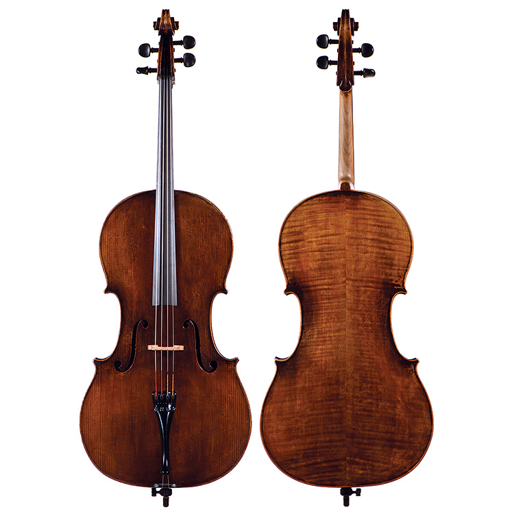 French cello labeled "H. Denis", late 19th century
