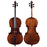 French cello labeled "H. Denis", late 19th century