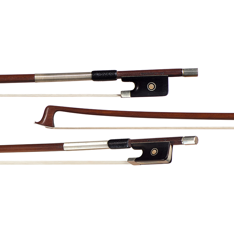 Emile-Auguste Ouchard nickel-mounted violin bow, c. 1930