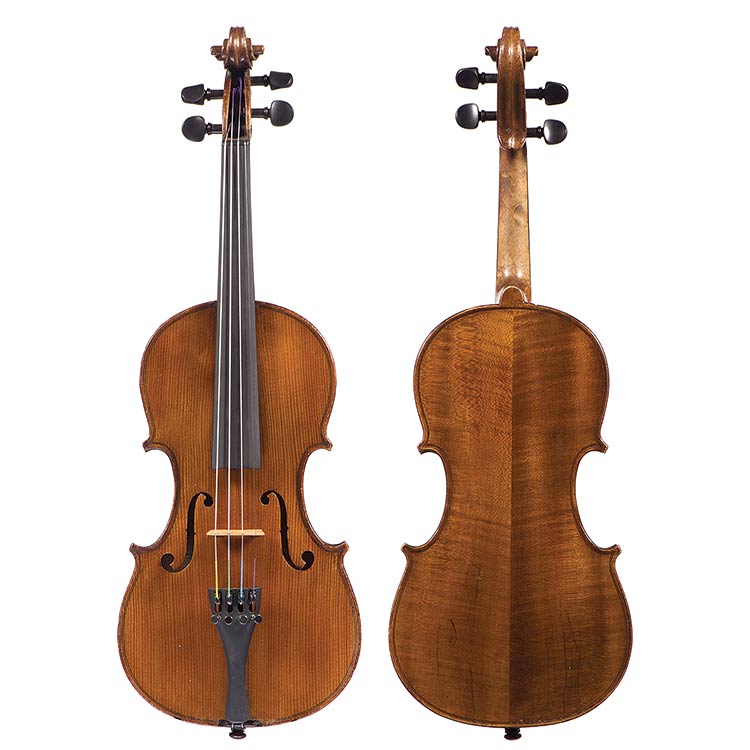 1/2 French violin labeled "Sold by Thomas Craig", Mirecourt circa 1900