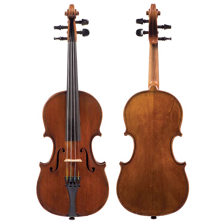 1/2 Unlabeled English violin, circa 1860