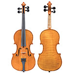 3/4 French violin labeled "Breton Breveté", Mirecourt circa 1910