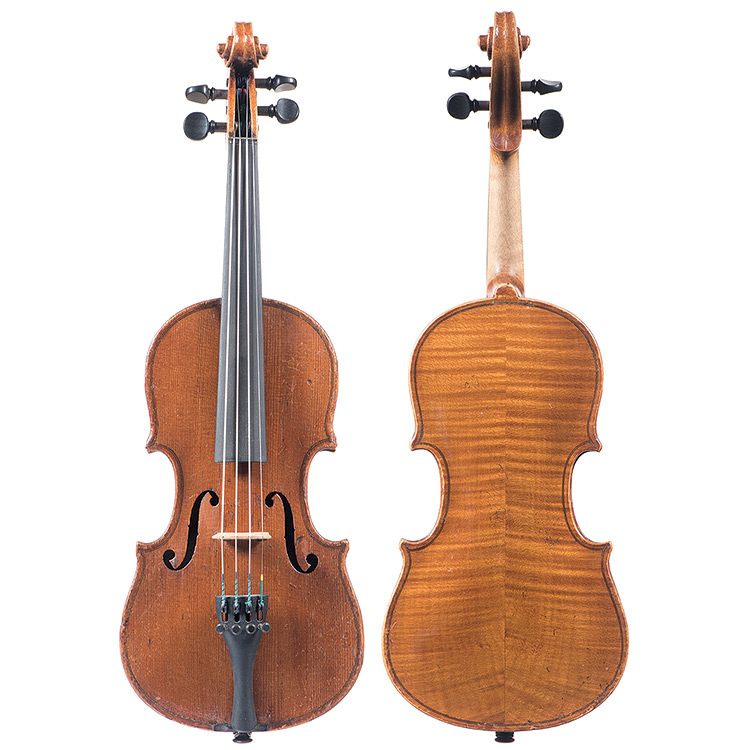 1/8 German violin circa 1900 lbld "Joseph Guarnerius"
