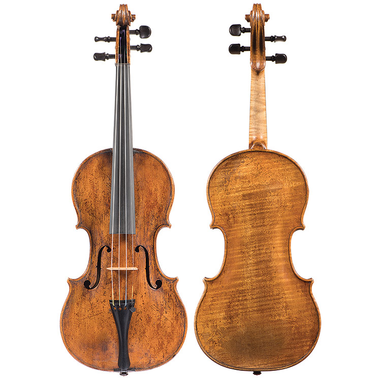 François Caussin violin labeled "Grancino", circa 1860