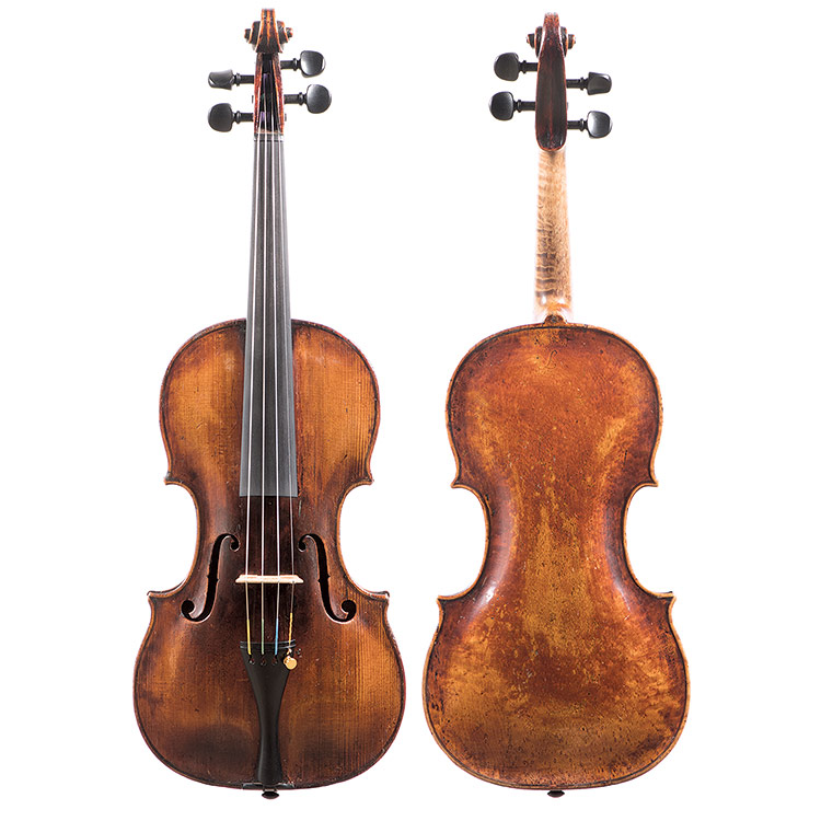 Germanic violin labeled "Stainer",  circa 1750