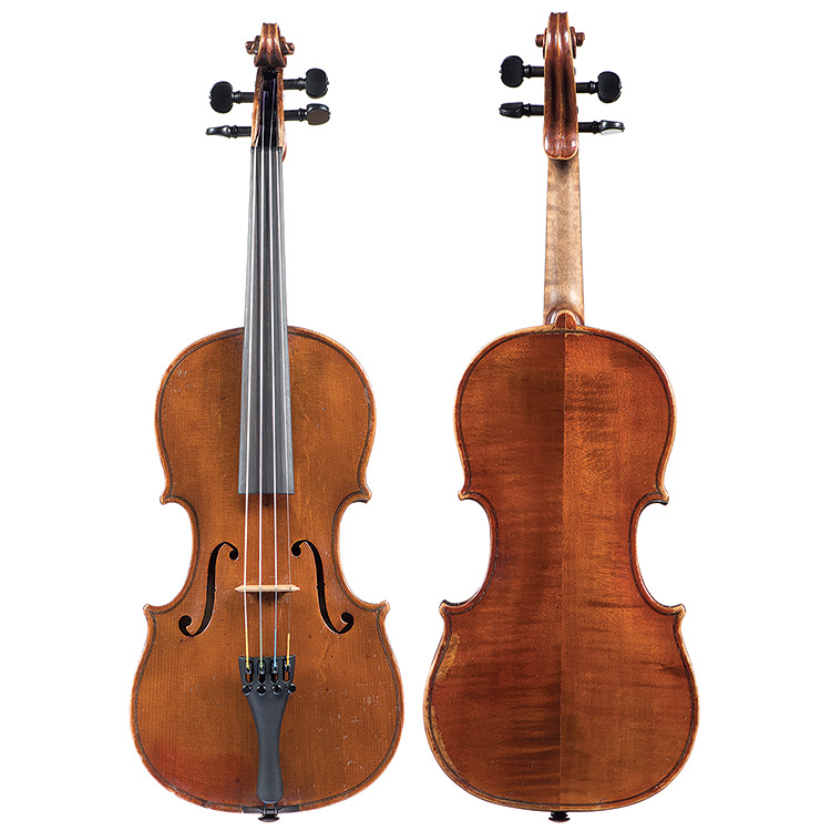 3/4 German violin labeled Stradivarius, circa 1900