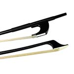 Glasser Standard Fiberglass German 1/10 Bass Bow, Black