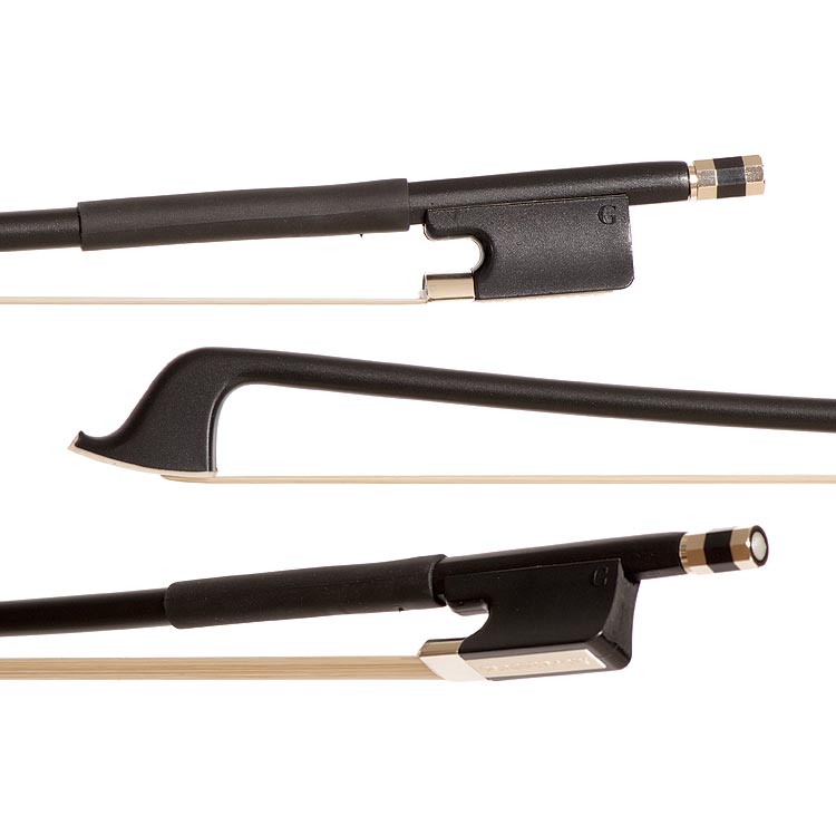 Glasser Standard Fiberglass 1/8 Cello Bow, Black