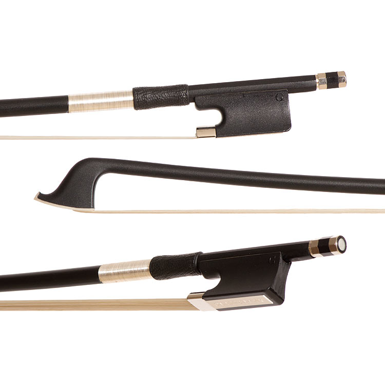 Glasser Premium Fiberglass 1/4 Cello Bow, Black