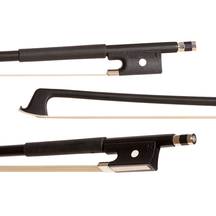 Glasser Standard Fiberglass 3/4 Violin Bow, Black