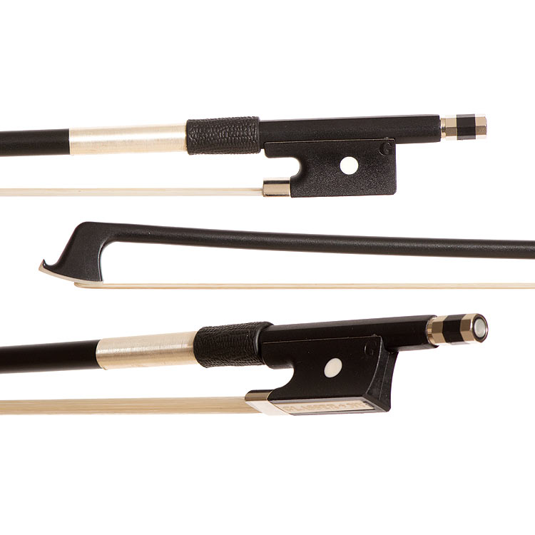 Glasser Premium Fiberglass 4/4 Violin Bow, Black