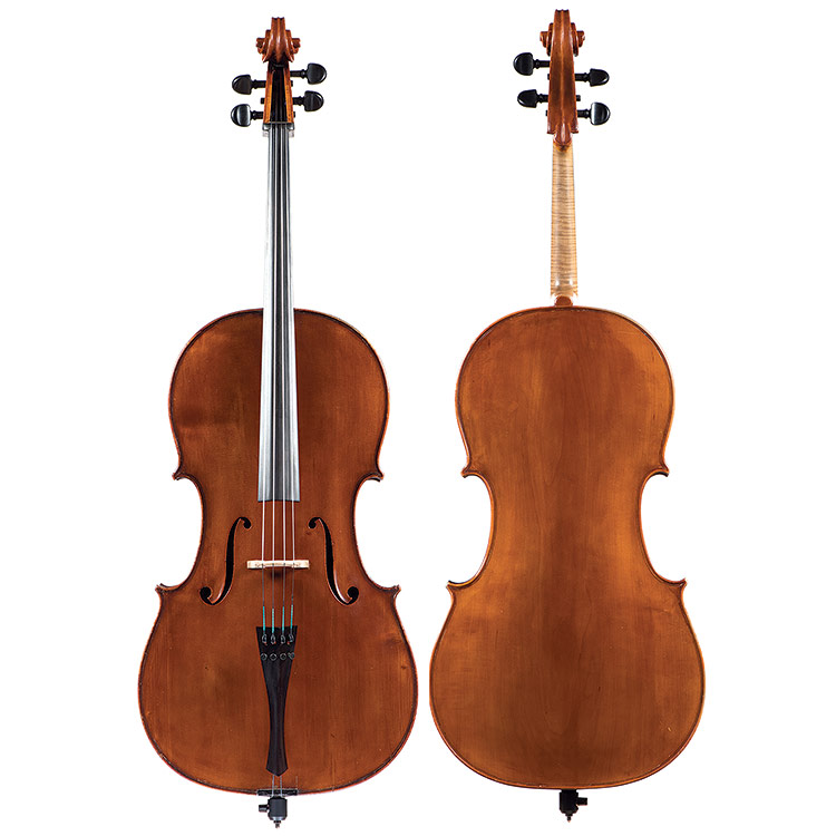 Italian cello labeled "Pietro Fantozzi, Rome 1912"