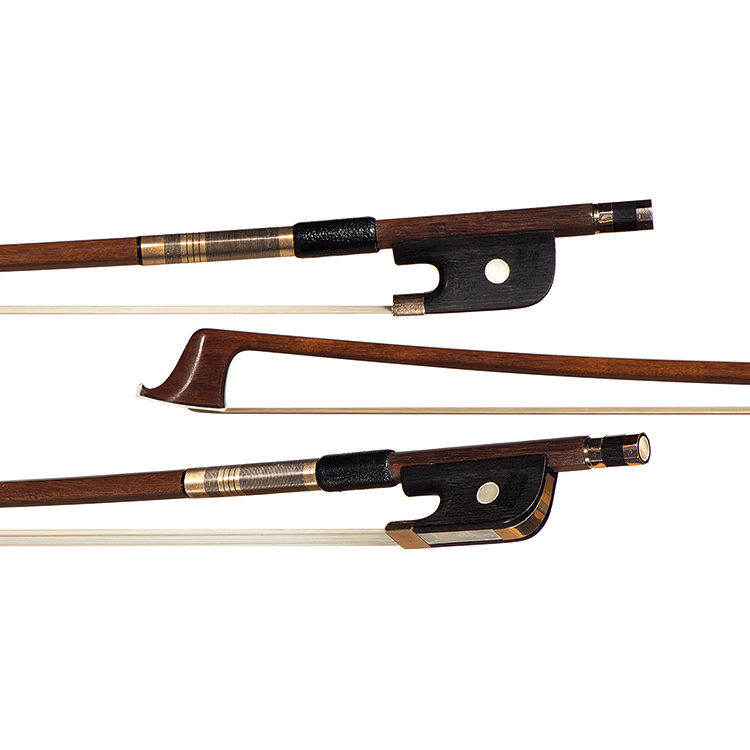 Jean Dominique Adam cello bow, gold-mounted fittings later
