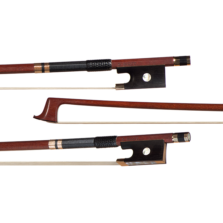 Sylvain Bigot gold-mounted violin bow