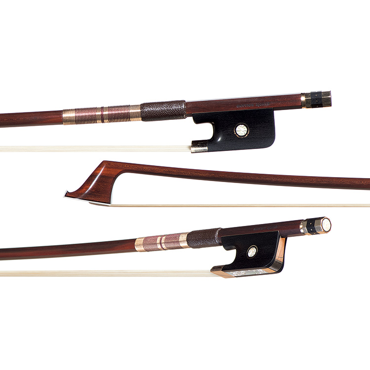 Benoît Rolland signature gold-mounted cello bow no. 1685
