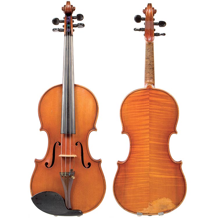 Calvin Baker violin, Boston 1881