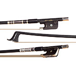 Velocity Expedition Carbon Fiber 4/4 Cello Bow, Black and Silver Winding