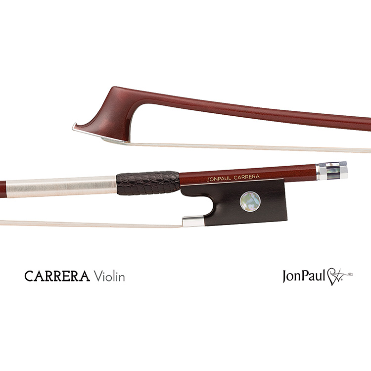 JonPaul Carrera model silver-mounted violin bow