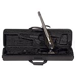 NS Design WAV-4 Electric 4-String Transparent Black Violin with Custom Case