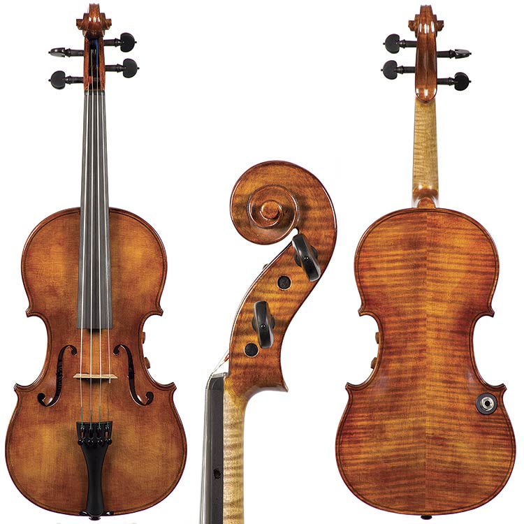 Realist RV-4 Pro E Series Frantique Finish Acoustic Electric 4-String Violin, with Instant Active