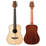 Echo Bridge EB250 1/2 Dreadnought Guitar, Solid Spruce Top with Nylon Strings and Hard Case