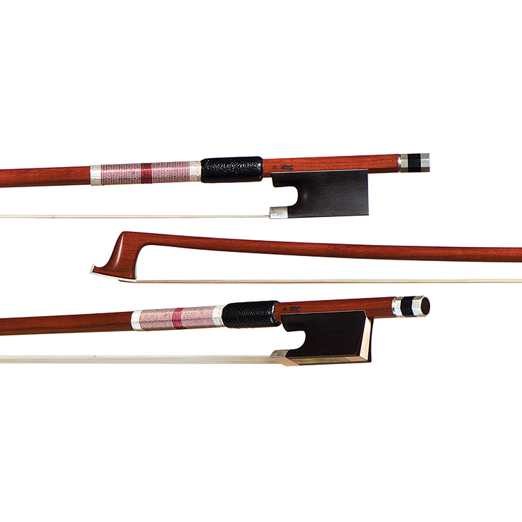 Aaron Fini silver-mounted viola bow