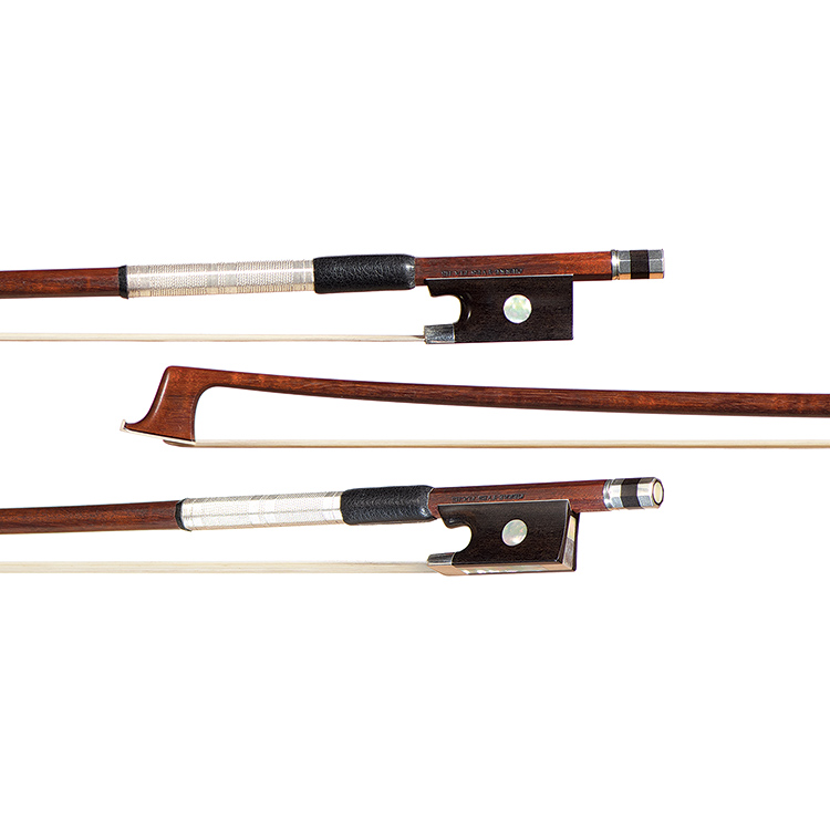 Pierre-Yves Fuchs silver-mounted violin bow, no. 2539