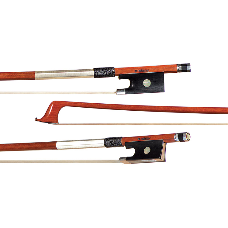 Emmanuel Bégin silver-mounted violin bow N-VNB/5331