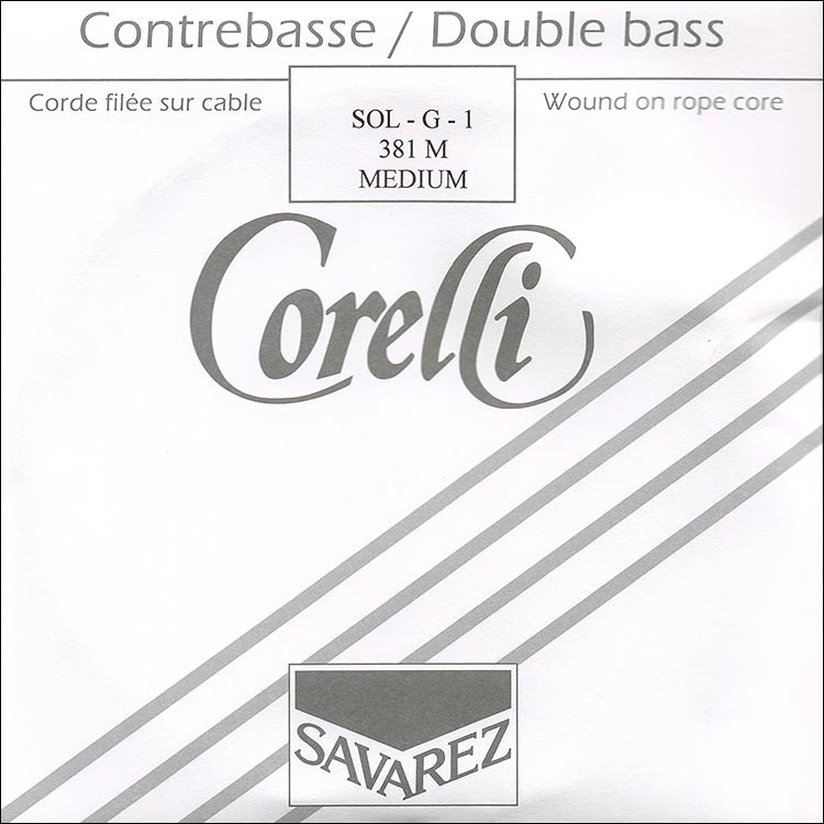 Corelli Nickel 3/4 Bass G String: Medium