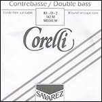 Corelli Nickel 3/4 Bass D String: Medium