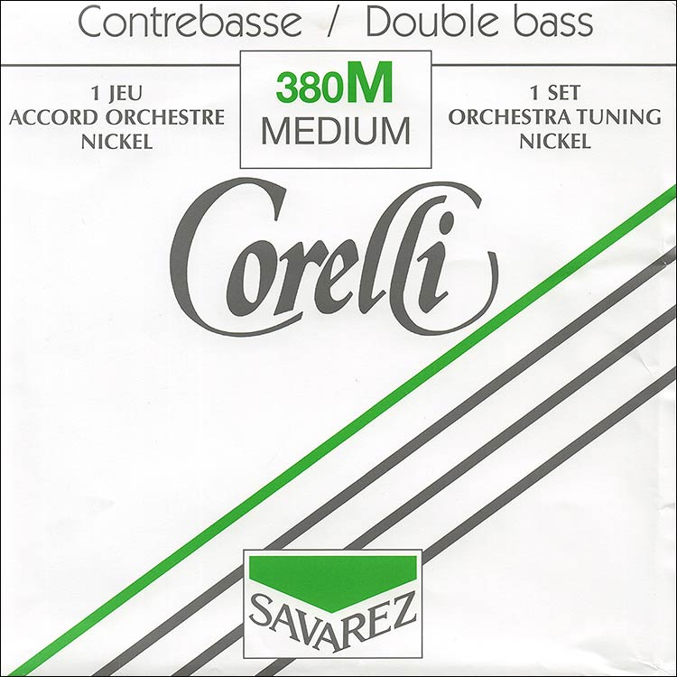 Corelli Nickel 3/4 Bass String Set: Medium