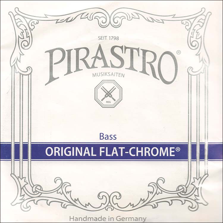 Original Flat-Chrome 3/4 Bass D String: Medium