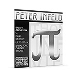 Peter Infeld 3/4 Bass C extension string - Chrome/spiral rope, medium