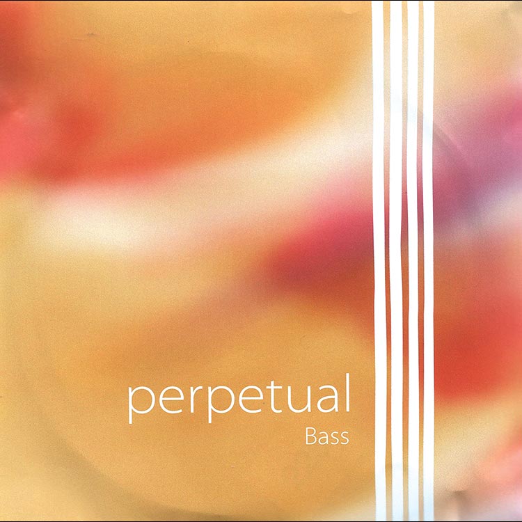 Perpetual 3/4 Bass String Set - chromesteel/rope core; Medium