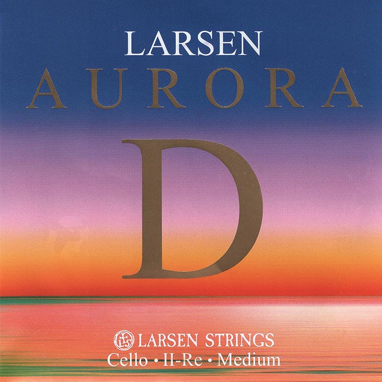 Aurora 4/4 Cello D String - alloy/steel: medium