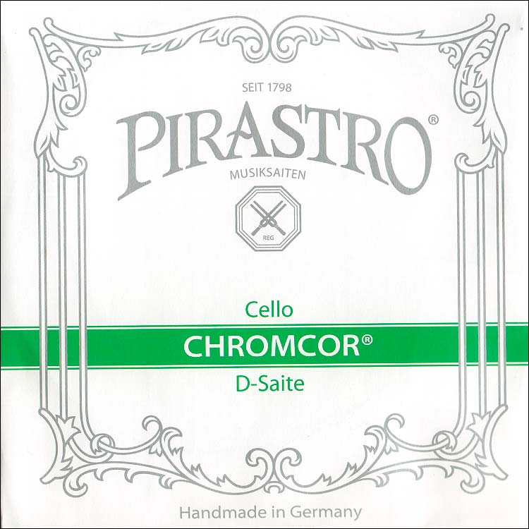 Chromcor Cello D String - chr/steel: Medium