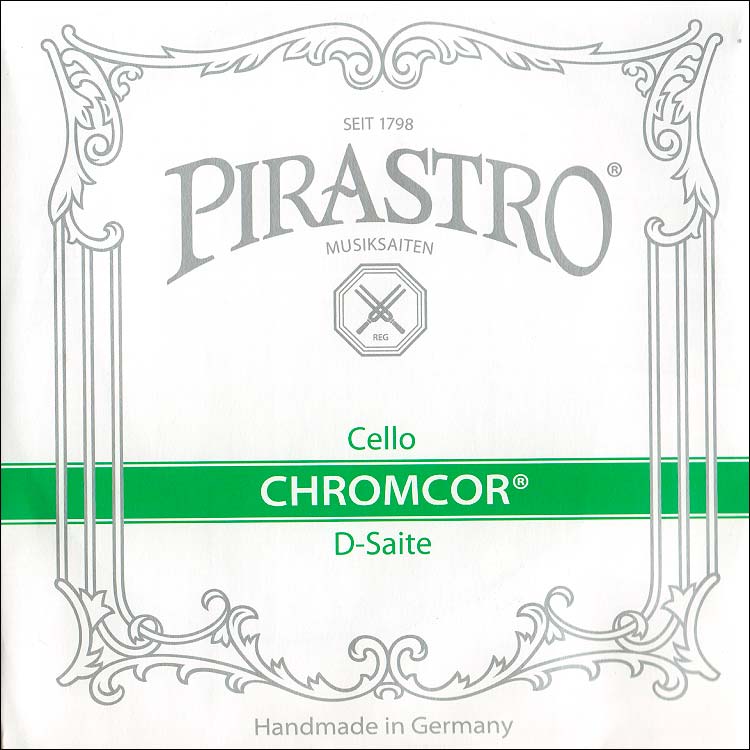 Chromcor Cello D String - chr/steel: Medium