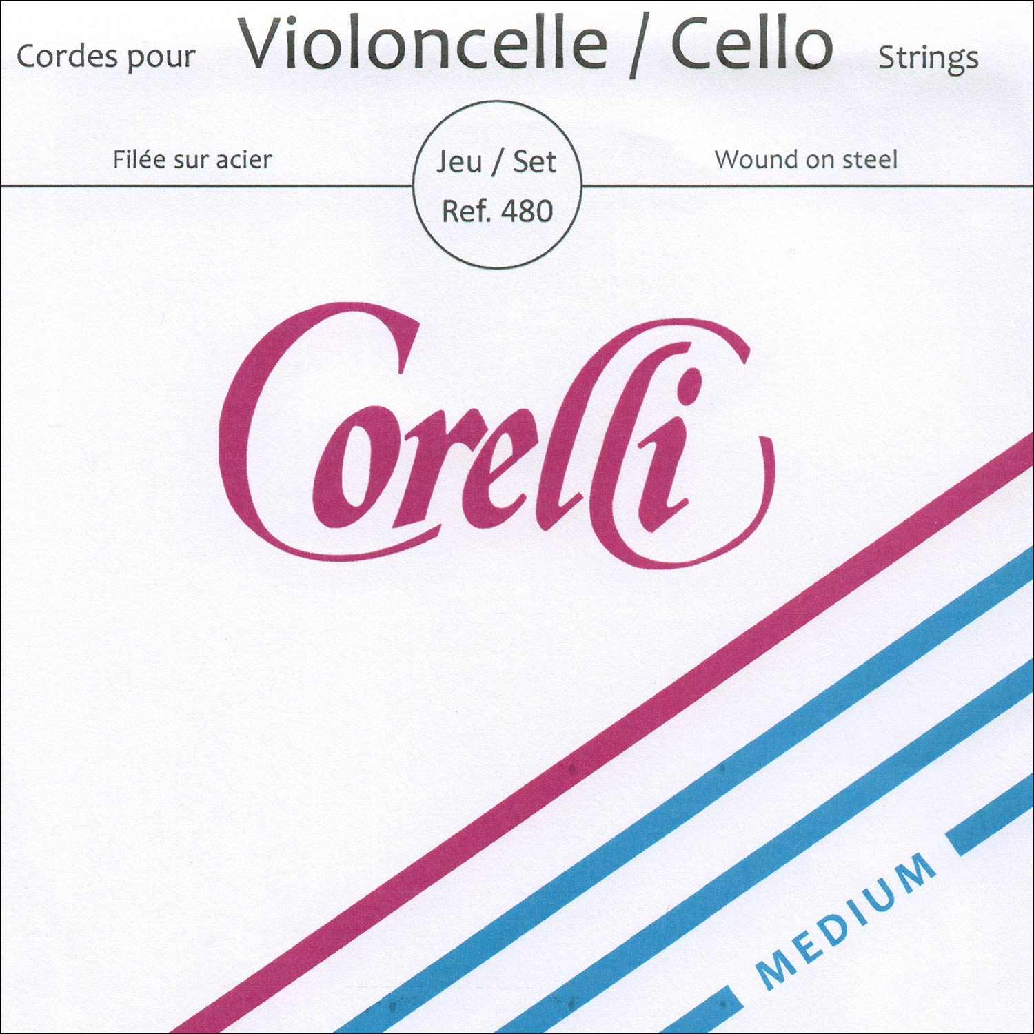 Corelli Cello String Set Medium Johnson String Instrument